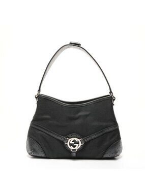 Gucci Shoulder Bag Interlocking Canvas